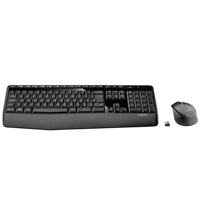 Combo Teclado e Mouse sem fio Logitech MK345 com Teclado com Apoio e Mouse Destro, USB, Pilhas Inclu