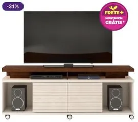 Rack para TV de 70" com Frete e Montagem Grátis, 2 Portas - Dj Móveis