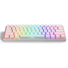 Teclado Mecânico GamaKay K61 USB-C RGB Translúcido | R$244