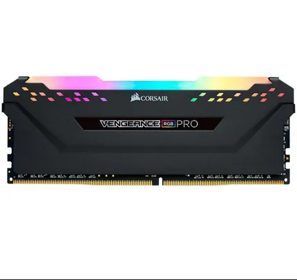 Memória Corsair Vengeance RGB Pro, 8GB, 3200MHz, DDR4, CL16, Preta - CMW8GX4M1E3200C16