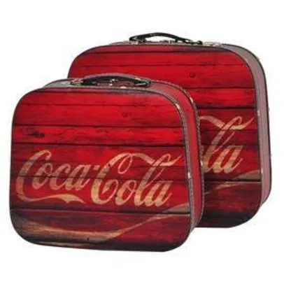 [Ponto Frio] - Conjunto de Maletas Urban Coca – Cola – Vermelho - R$278,00