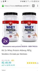 Whey concentrado (Validade próxima - Maio) | R$50