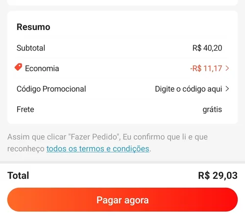 Imagem na descrição da promoção