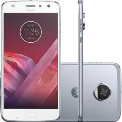 Smartphone Motorola Moto Z2 Play Dual Chip Android 7.1.1 Nougat Tela 5,5" Octa-Core 2.2 GHz 64GB Câmera 12MP - Azul Topázio 1.619$ no BOLETO