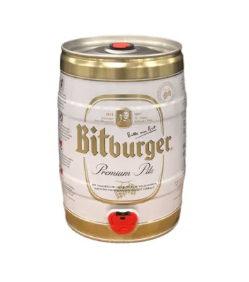 Cerveja Bitburger Pilsen Barril 5l