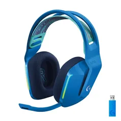 Headset Gamer Sem Fio Logitech G733 7.1 Dolby Surround RGB LIGHTSYNC, Blue VOICE para PC e PlayStation