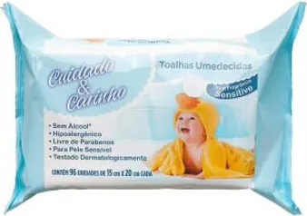 [R$3,75] Toalhas Umedecidas Sensitive, 48 Unidades