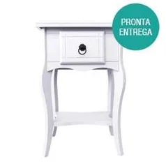 [Wood Prime] CRIADO MUDO CLÁSSICO 1 GAVETA BRANCO - WOOD PRIME por 150