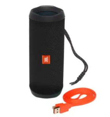 Caixa de Som Bluetooth JBL Flip 4 Preto - R$386,10