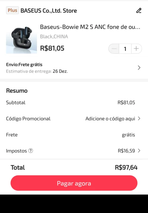 Imagem na descrição da promoção