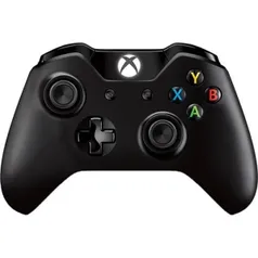 Controle Xbox One sem fio Preto R$ 193,90