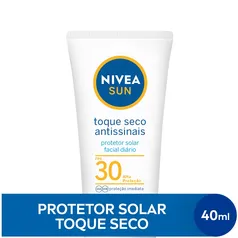 NIVEA SUN Protetor Solar Facial Toque Seco Antissinais FPS 30 40ml