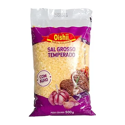 [SUPER R$3,31] Sal Grosso com Alho 500g