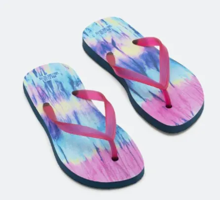 Chinelo de Tiras Tie Dye - Tam 25 ao 36 Multicores