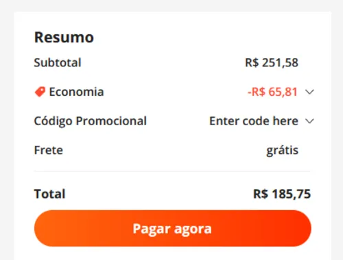 Imagem na descrição da promoção