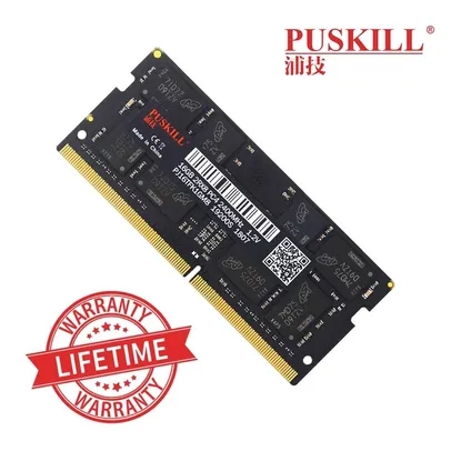 MEMORIA RAM NOTEBOOK DDR4 PUSKILL 8GB 2400/2666/3200 | R$ 95