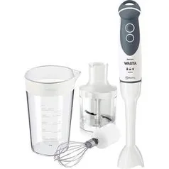 [Submarino] Mixer Philips Walita Viva RI1364/06 3 em 1 com Batedor e Mini Processador Branco e Cinza - 400W