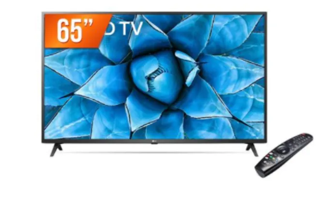 Smart TV LED 65" 4K UHD LG 65UN731C 3 HDMI 2 USB Wi-Fi Assitente Virtual Bluetooth | R$3200
