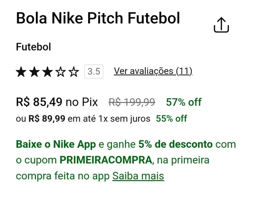 Imagem na descrição da promoção