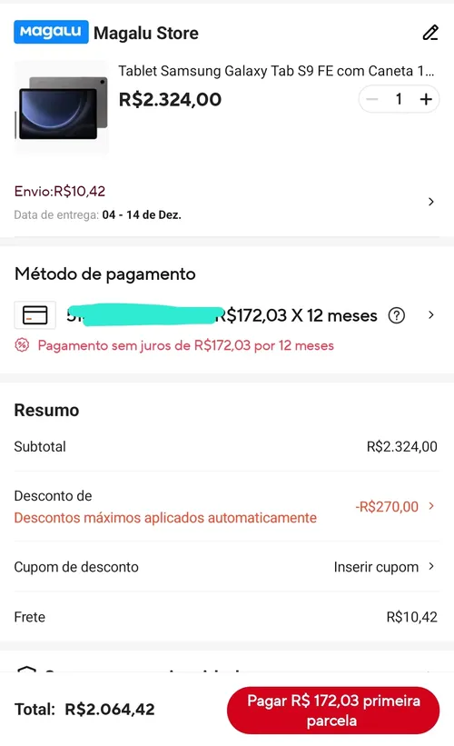 Imagem na descrição da promoção