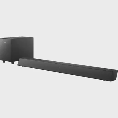 Soundbar Philips TAB5305/78 Subwoofer Wireless Conexões Bluetooth e hdmi arc - Preto