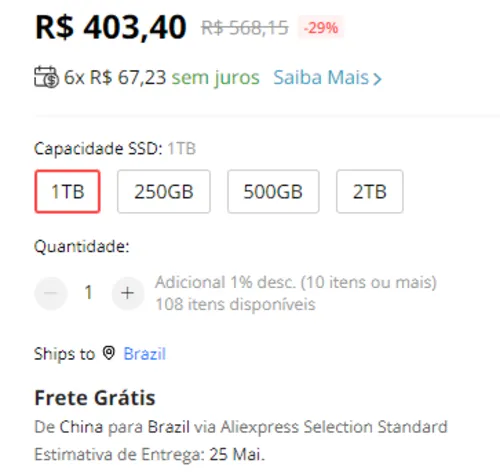 Imagem na descrição da promoção