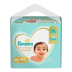 [Levando 2 un]Fralda Pampers Premium Care XG 60 unidades