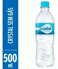 [R$ 0,33 - Cada ] Água Mineral Natural Crystal sem Gás 500ml Cx/ 12 unidades. - Coca cola