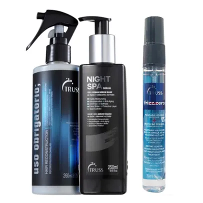 Kit Truss Uso Obrigatório + Night Spa + Mini Frizz Zero