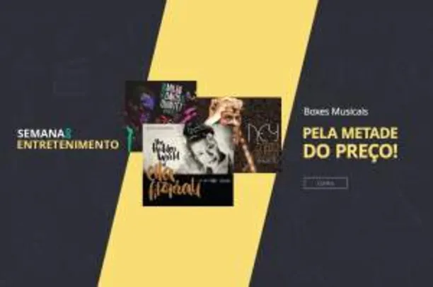 Grátis: Boxes Musicais com 50% de desconto na Saraiva | Pelando