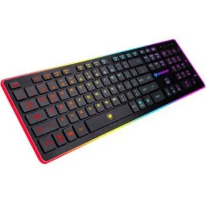 Teclado Gaming Cougar Vantar, ABNT 2, Anti-Ghosting, USB, 8 Backlight - 37VANXNMB - R$120