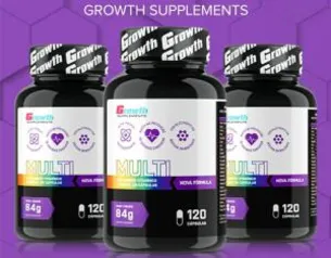 MULTIVITAMÍNICO (120 CAPS) (NOVA FÓRMULA) - GROWTH SUPPLEMENTS