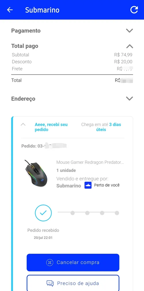 Imagem na descrição da promoção