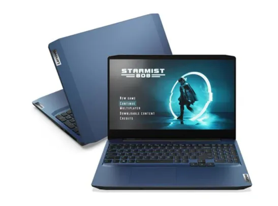 Notebook Gamer Lenovo, Intel® CoreT i5, 8GB, 256GB SSD, Tela de 15,6",ideaPad Gaming 3i, NVIDIA GTX 1650 | R$4159