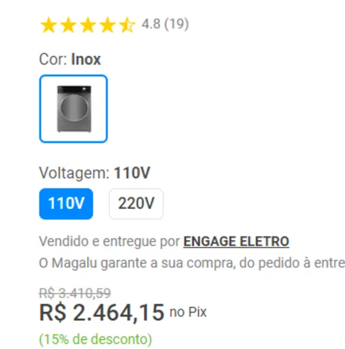 Imagem na descrição da promoção