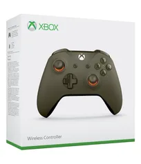 Controle Xbox One Slim Army Green Orange