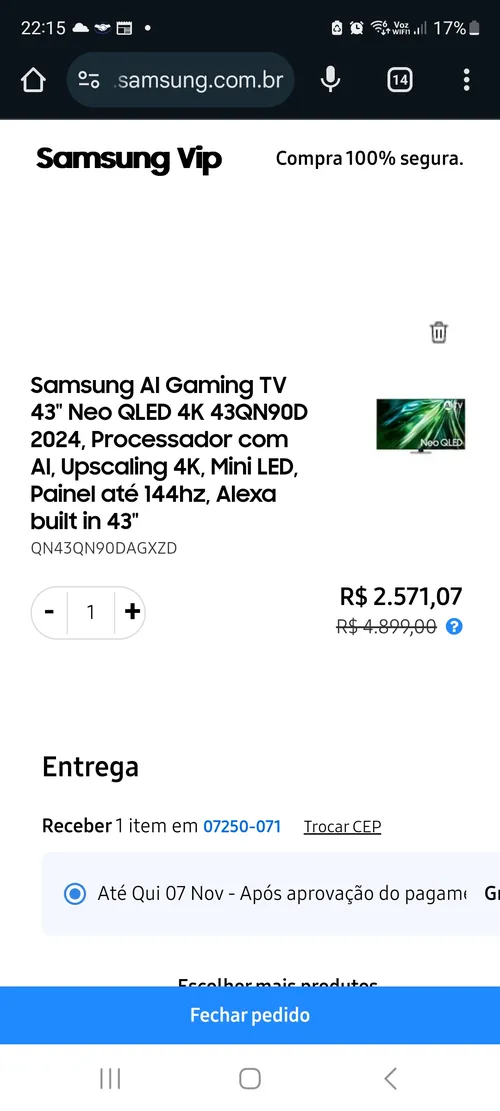 Imagem na descrição da promoção