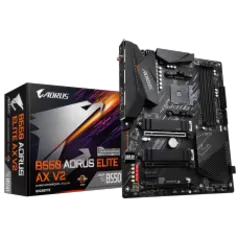 Placa Mãe Gigabyte B550 AORUS Elite AX V2, Chipset B550, AMD AM4, ATX, DDR4, 9MB55AEW2-00-10