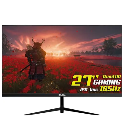 Monitor Gamer Ninja Tenseigan 27”, Quad HD, IPS, 1ms, 165Hz, FreeSync, HDR, HDMI/DP