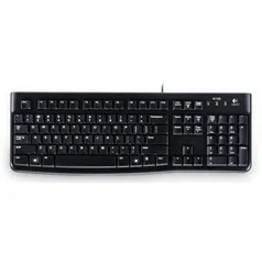 Teclado Logitech K120 ABNT2 Black, 920-004423