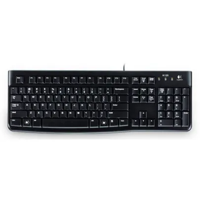 Teclado Logitech K120 ABNT2 Black, 920-004423