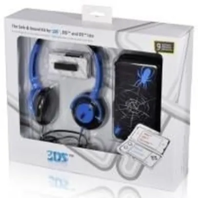 [Saraiva] Kit Safe e Sound Azul Spider - 3ds, Dsi, Ds Lite por R$ 10