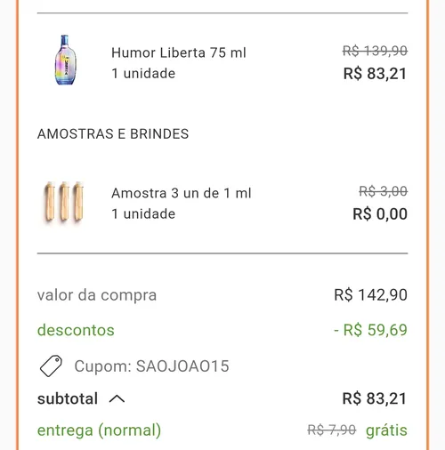 Imagem na descrição da promoção