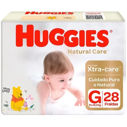 Fralda Huggies Natural Care G - 28 Unidades 