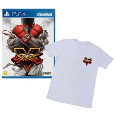 Jogo Street Fighter V PS4 + Camiseta Exclusiva - R$72