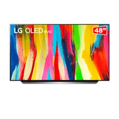 Smart TV LG 48'' 4K OLED48C2 Evo 120Hz Nvidia GE FORCE NOW G-Sync FreeSync 4x HDMI 2.1 