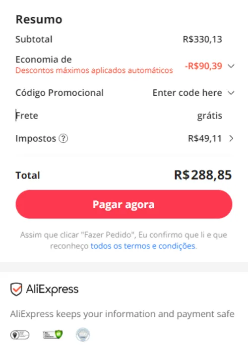 Imagen na descrição da promoção