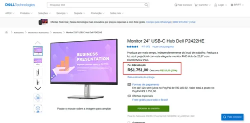 Imagem na descrição da promoção