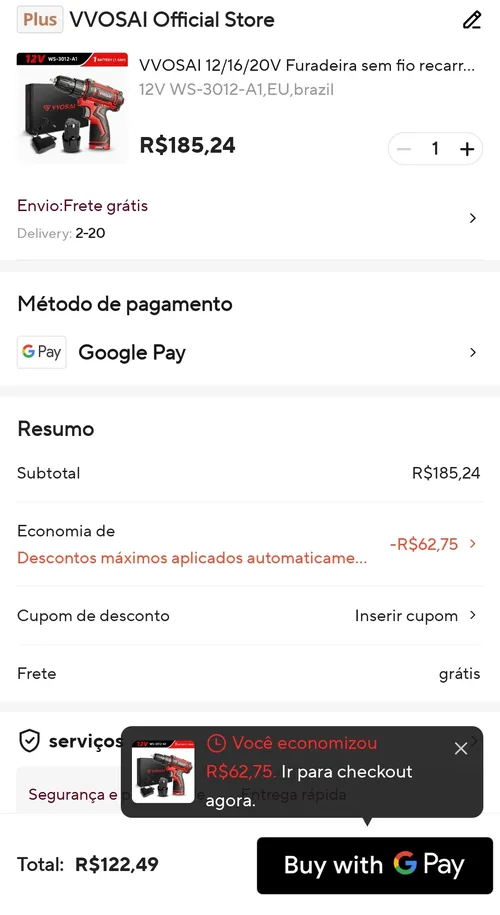 Imagem na descrição da promoção