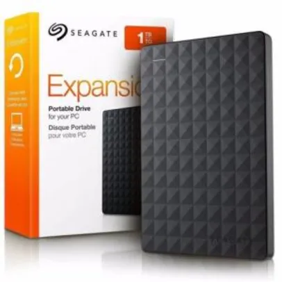 (Primeira compra) HD Externo 1TB Seagate Expansion USB 3.0 | R$160